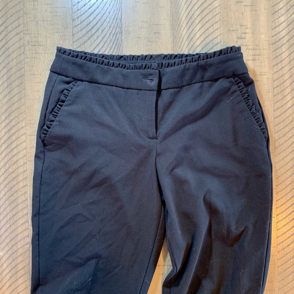 Black capri bundle Maurices | gaucho sz 1/2 | ruffle trim capri sz 3/4 - Picture 6 of 7